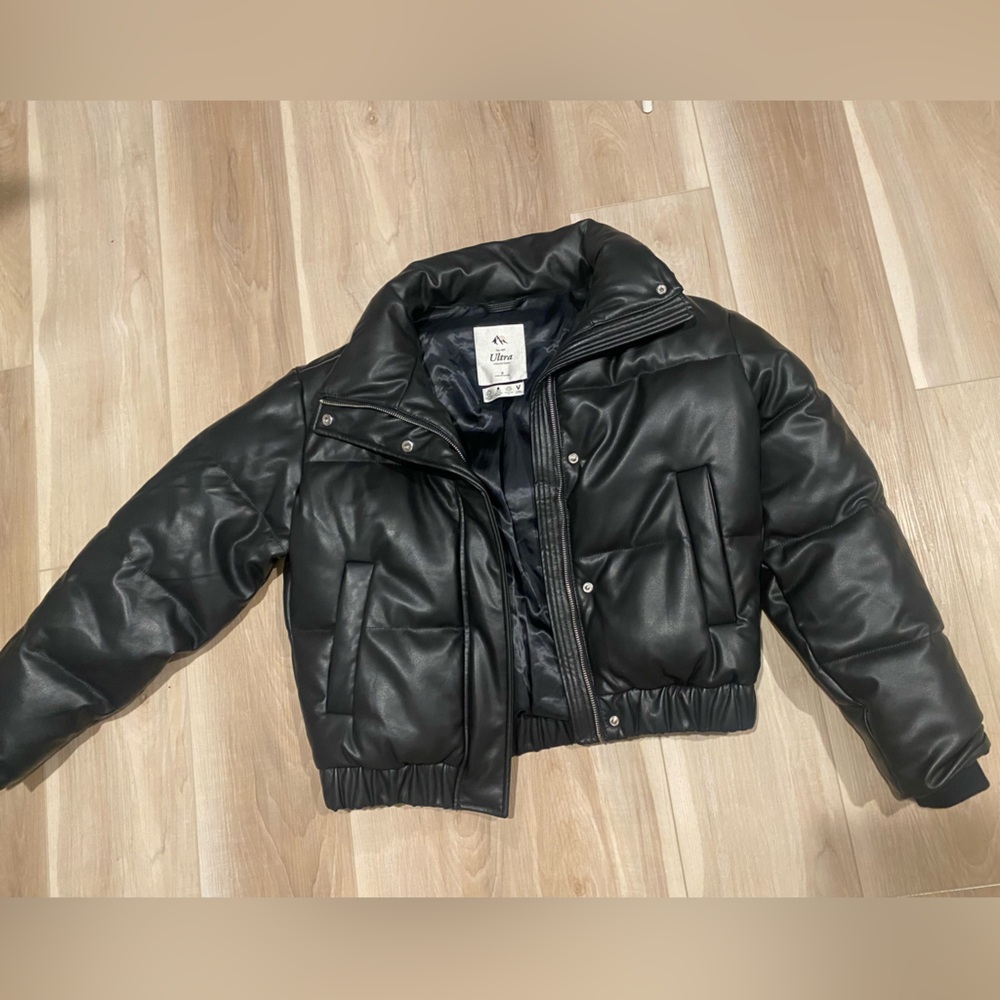 Abercrombie & Fitch Vegan Leather Puffer